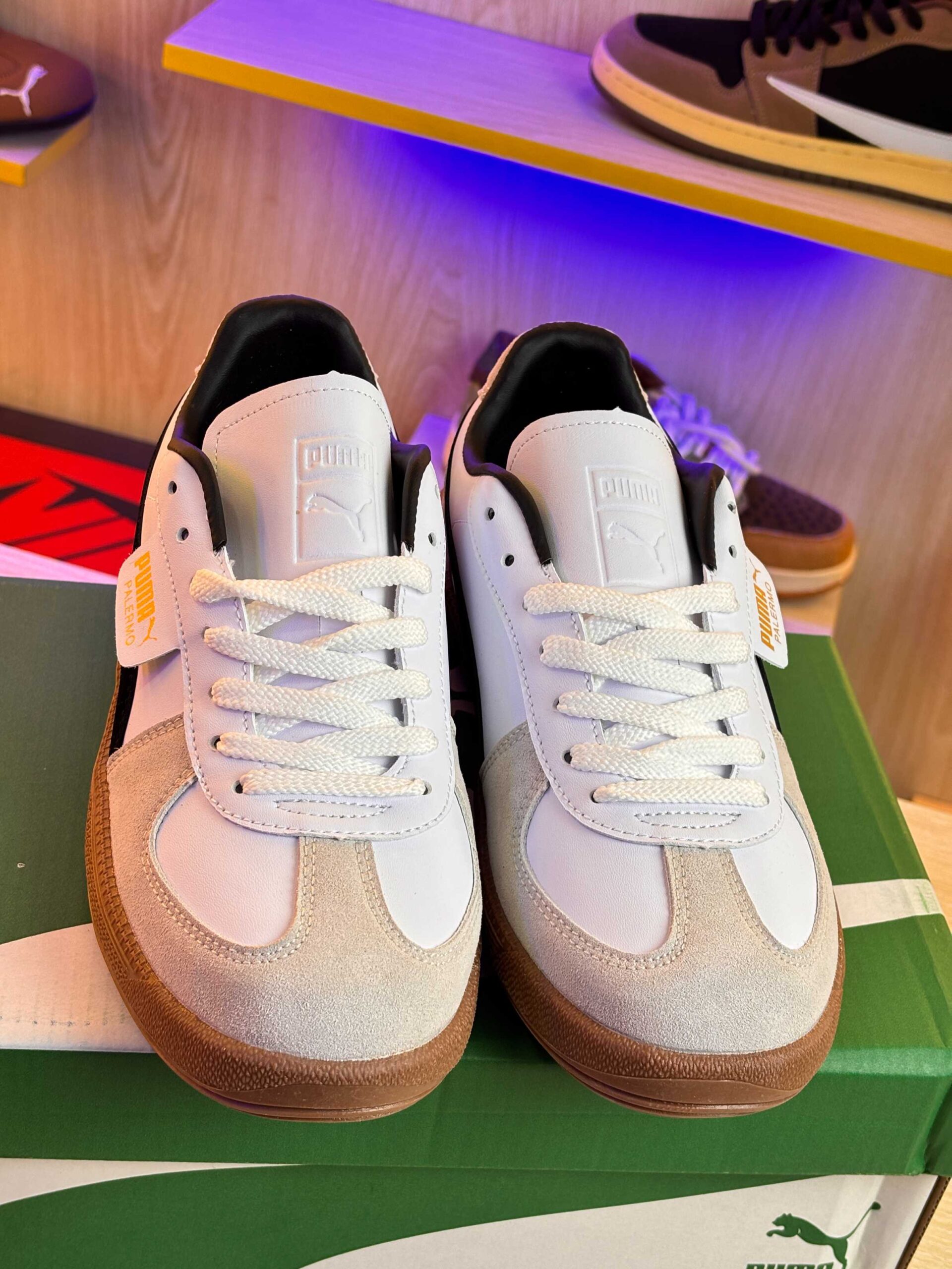 Puma Palermo Leather Puma Palermo Leather White Vapor Gray Gum