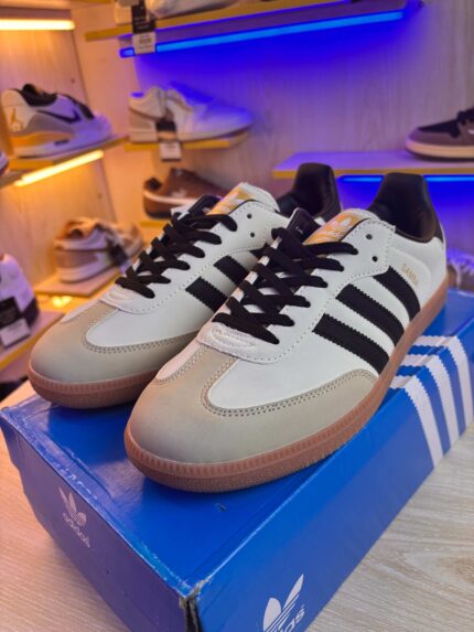 Adidas Samba OG Shoes | Cream White/Black/Sand Strata