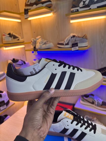 Adidas Samba OG Shoes | Cream White/Black/Sand Strata